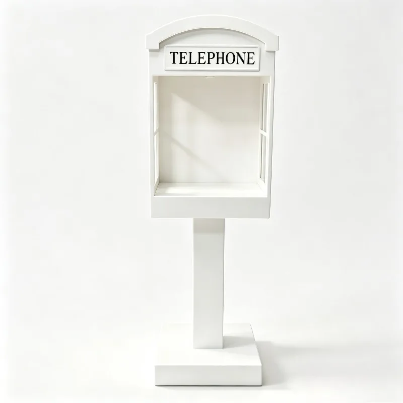 Custom Metal Telephone Booth Wedding Party Decoration Backdrop Stand Detachable Message Book Prop