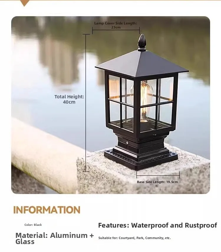 AQIMA | Solar Outdoor Column Light