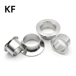 Accesorios de vacío KF10, KF16, KF25, KF40, KF50, Unión de soldadura de brida KF, acero inoxidable 304, longitud 20, 30, 40, 50mm