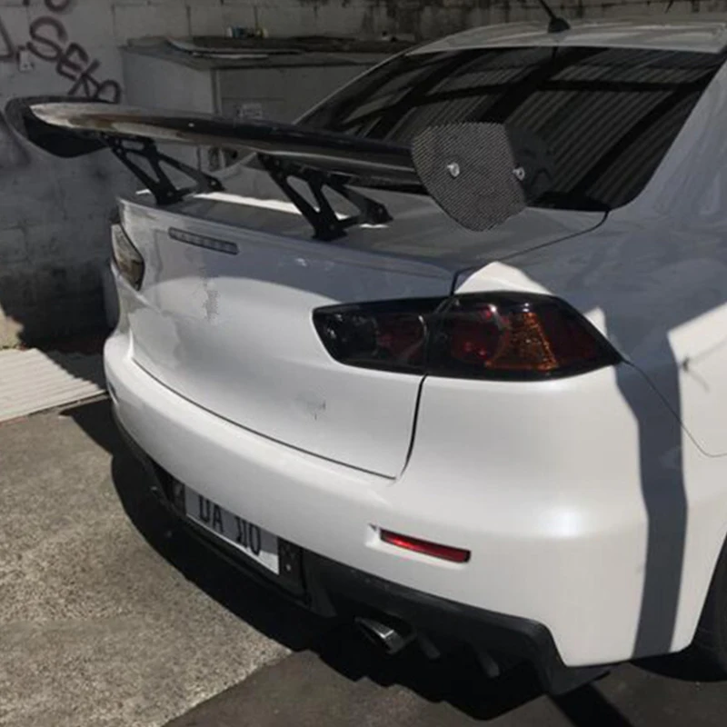 For Universal Car Trunk Real Carbon Fiber Spoiler Accessories Mitsubishi Lancer EVO Tail WING Body Kit 1990-2023 Year