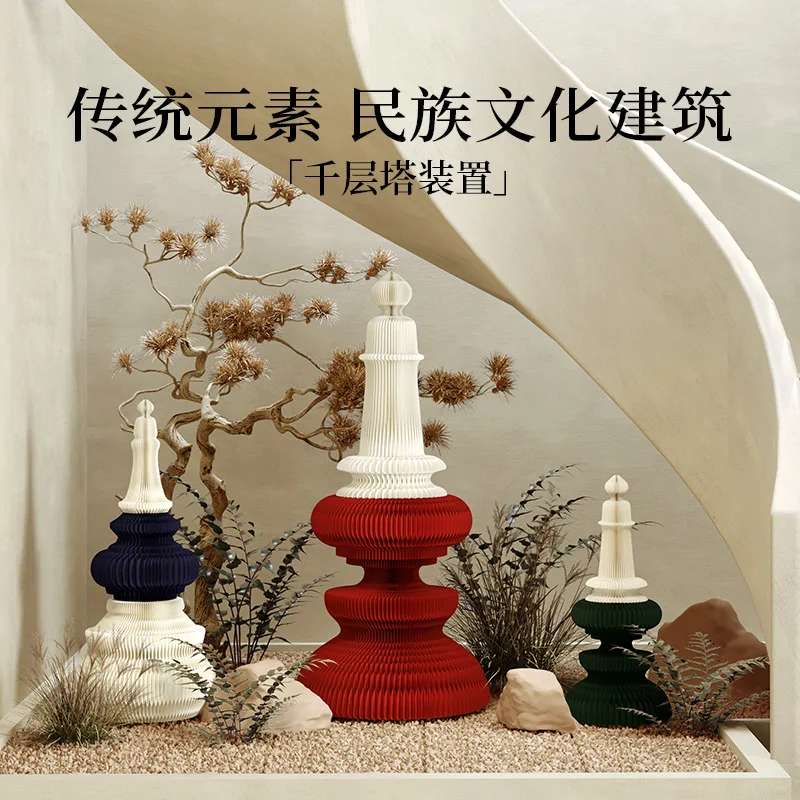 Landscape Installation Commercial Lighthouse Design Ornament National Culture Architecture Chinese Style