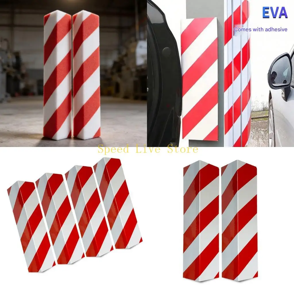 547C 2/4pcs 90 Degree Parking Column Guard With Shock Absorption Design