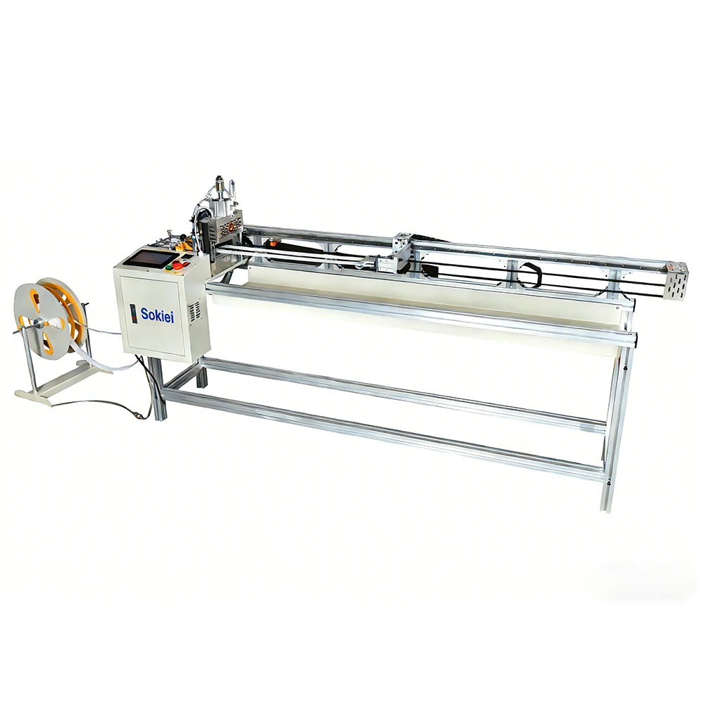 Automatic Strap Webbing Tape Belt Rope Sling Cutting Machine With Puller