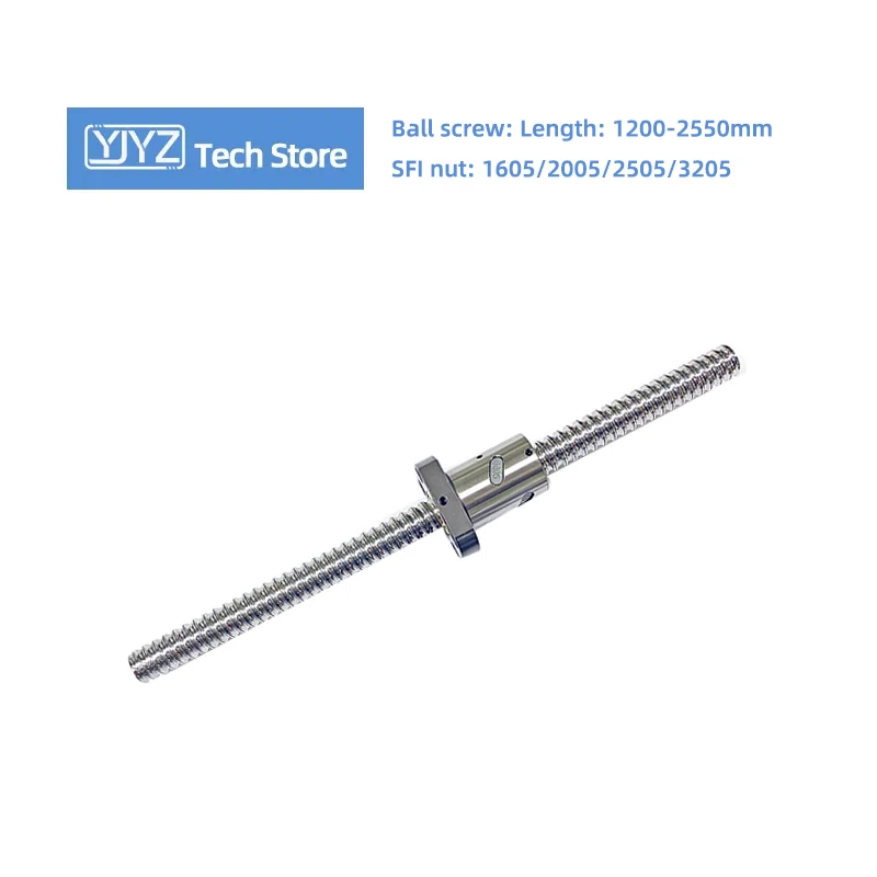 

High precision Ball Screw With Nut And No End Machined Nut SFI1605/2005/2505/3205 Length 1200-2550mm CNC Machine Parts