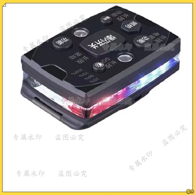 shoulder light LED flash shoulder clip type red and blue flash operation orientation safety light, outdoor fishing riding light