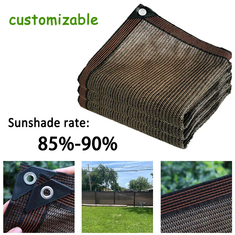 

Customizable 85% -90% Balcony Privacy Screen Sun Shade Net Outdoor Garden Greenhouse Swimming Pool Trunk Tent Terrace Roofing