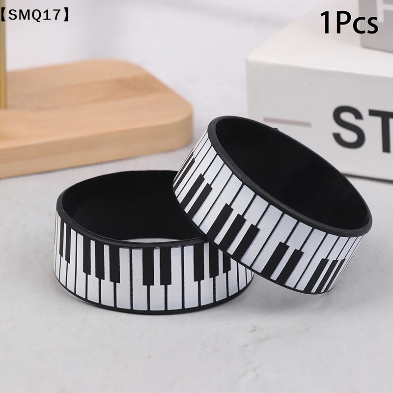 1pcs Fashion Piano Keyboard Silicone Bracelets Perfect For Music Lovers And Festivals, Suitable For All Seasons【SMQ】