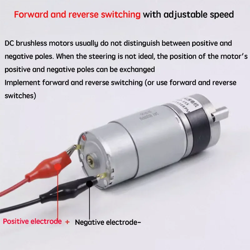 36-555 DC planetary reducer motor, miniature, low-speed adjustable, 12V24V permanent magnet motor, center output shaft