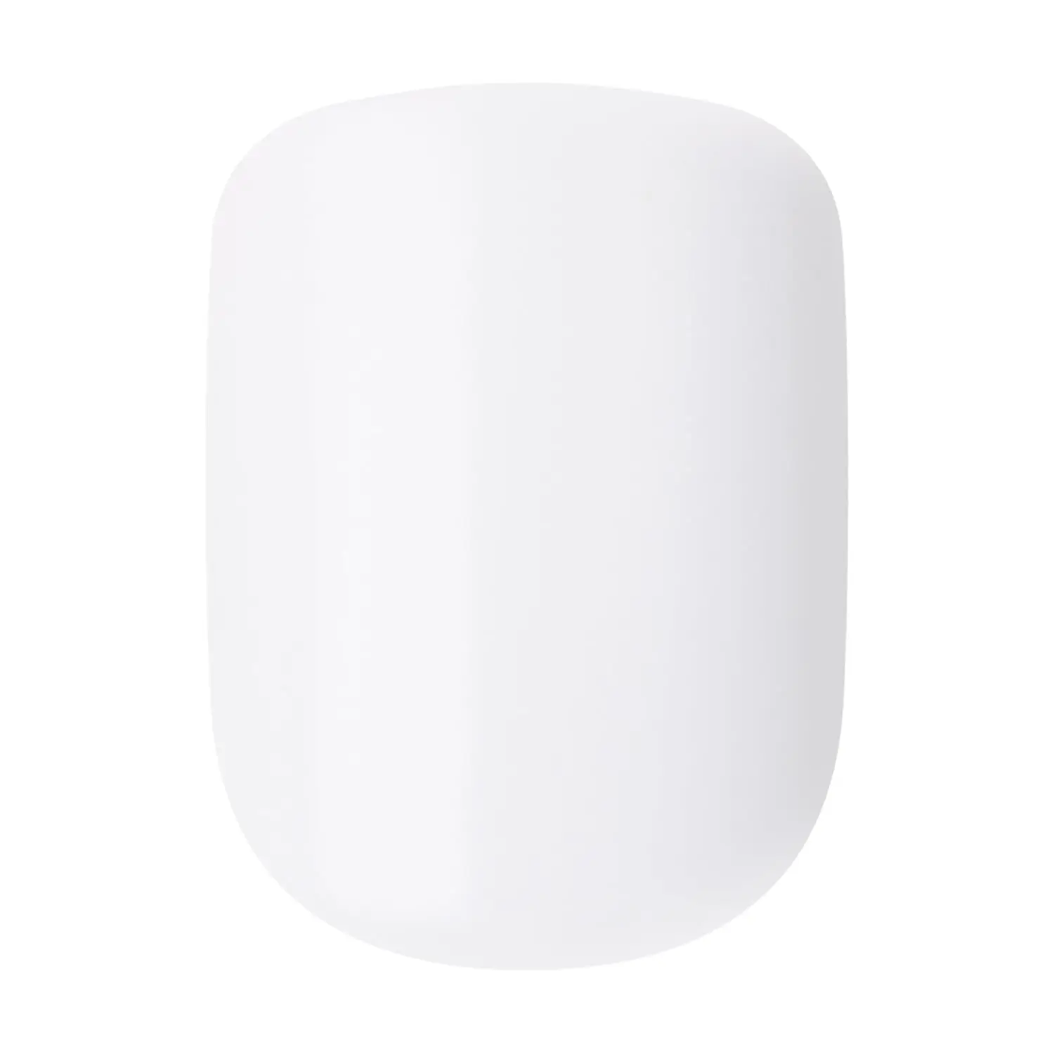 Short Squoval Press On Nails, White Frosting, 30 Pcs with Prep Pad, Stick & File, No Glue Needed view 5