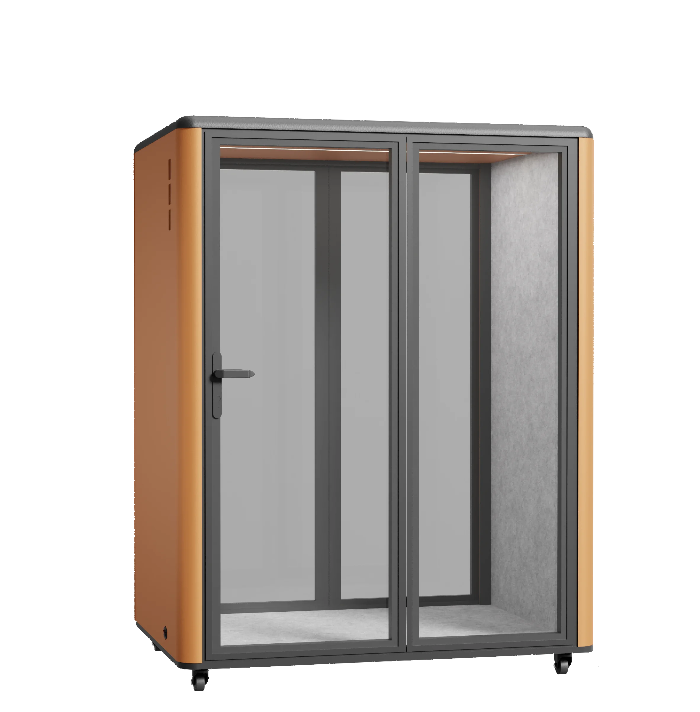LIWEI 2/4 Person Soundproof Office Pod 30dB Acoustic Meeting Booth 4000K LED For Fan Ventilated Modular Office Building School