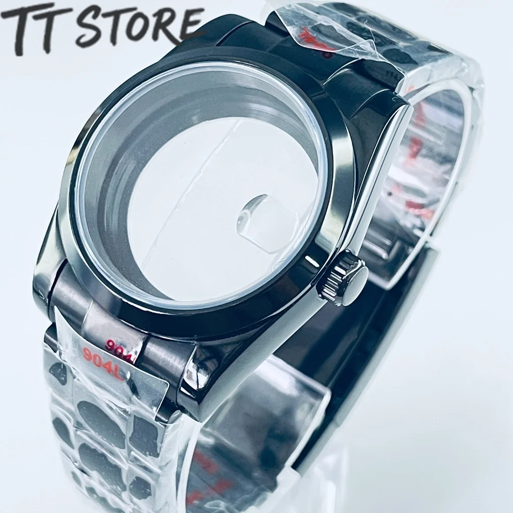 

36 мм 40 мм Черный NH34 NH35 NH36 NH38 NH39 NH70 NH72 ETA2824 PT5000 Корпус для часов Топ Водонепроницаемый сапфировый Crysta