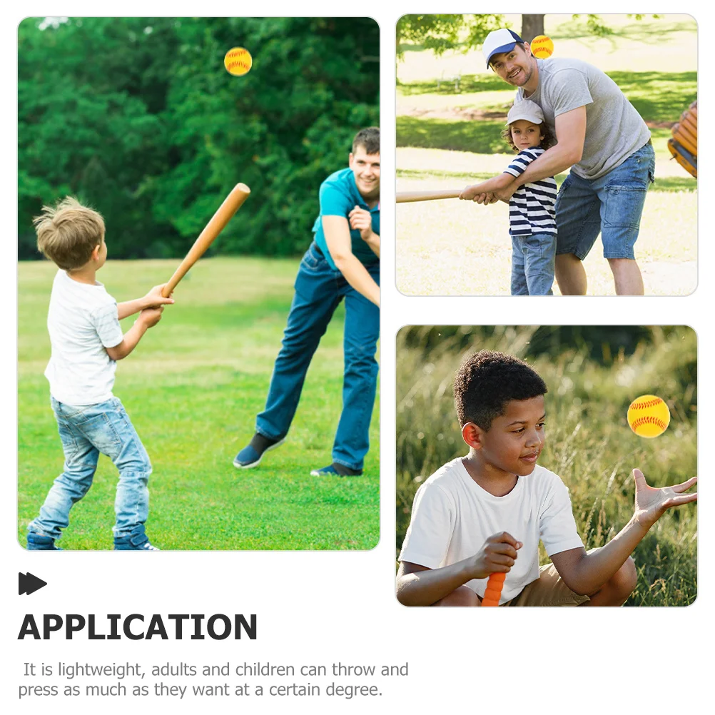 

5 шт. тренировочные бейсбольные мячи из искусственной губки, легкие тренировочные софтболы для занятий спортом на открытом воздухе, тренировочные софтбольные мячи