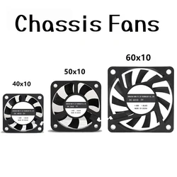 40x40x10mm 50x50x10mm 60x60x10mm 5V 2-Pin PC Computer CPU System Heatsink Brushless Cooling Fan Silent Chassis Radiator Fans