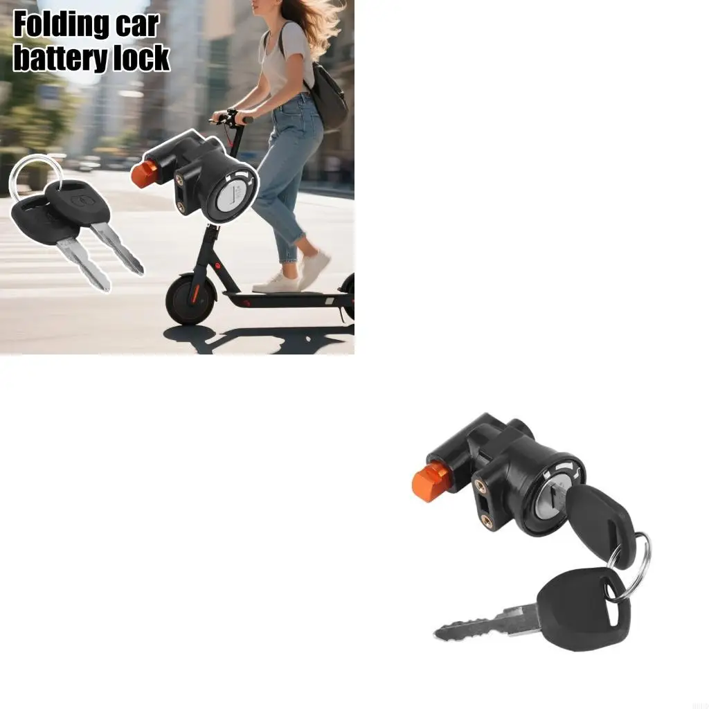 

Electric Bike Battery Lock Features Rusts Resistant Coating And Steel Plastic 69HD