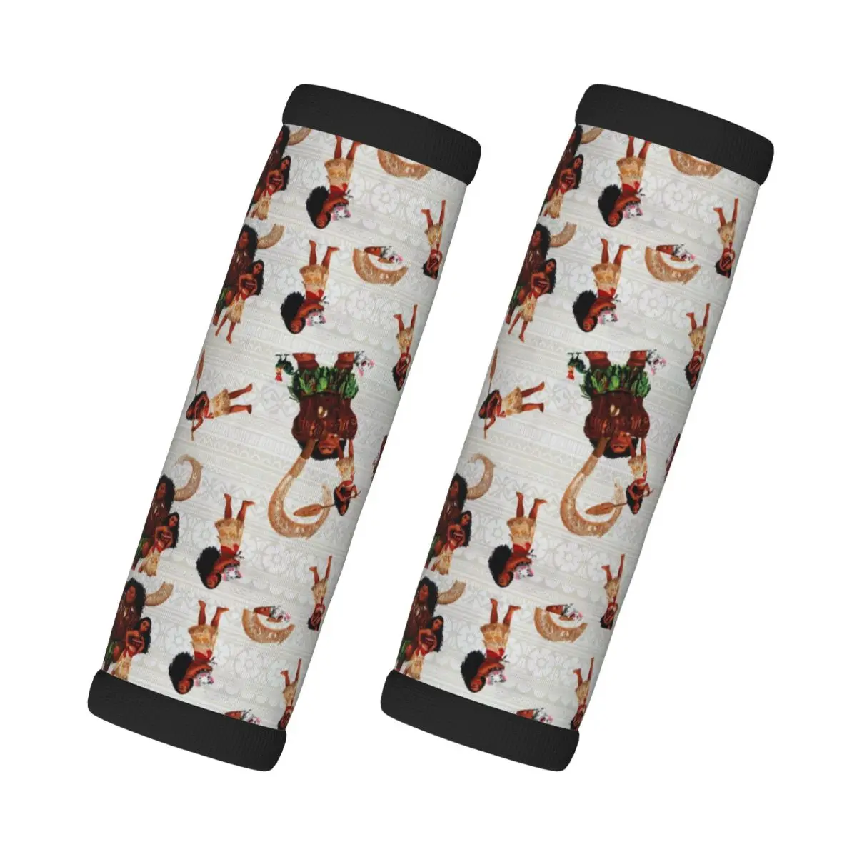 

Custom Moana And Friends Luggage Handle Wrap Suitcase Identifier 2 Pack Refrigerator Handle