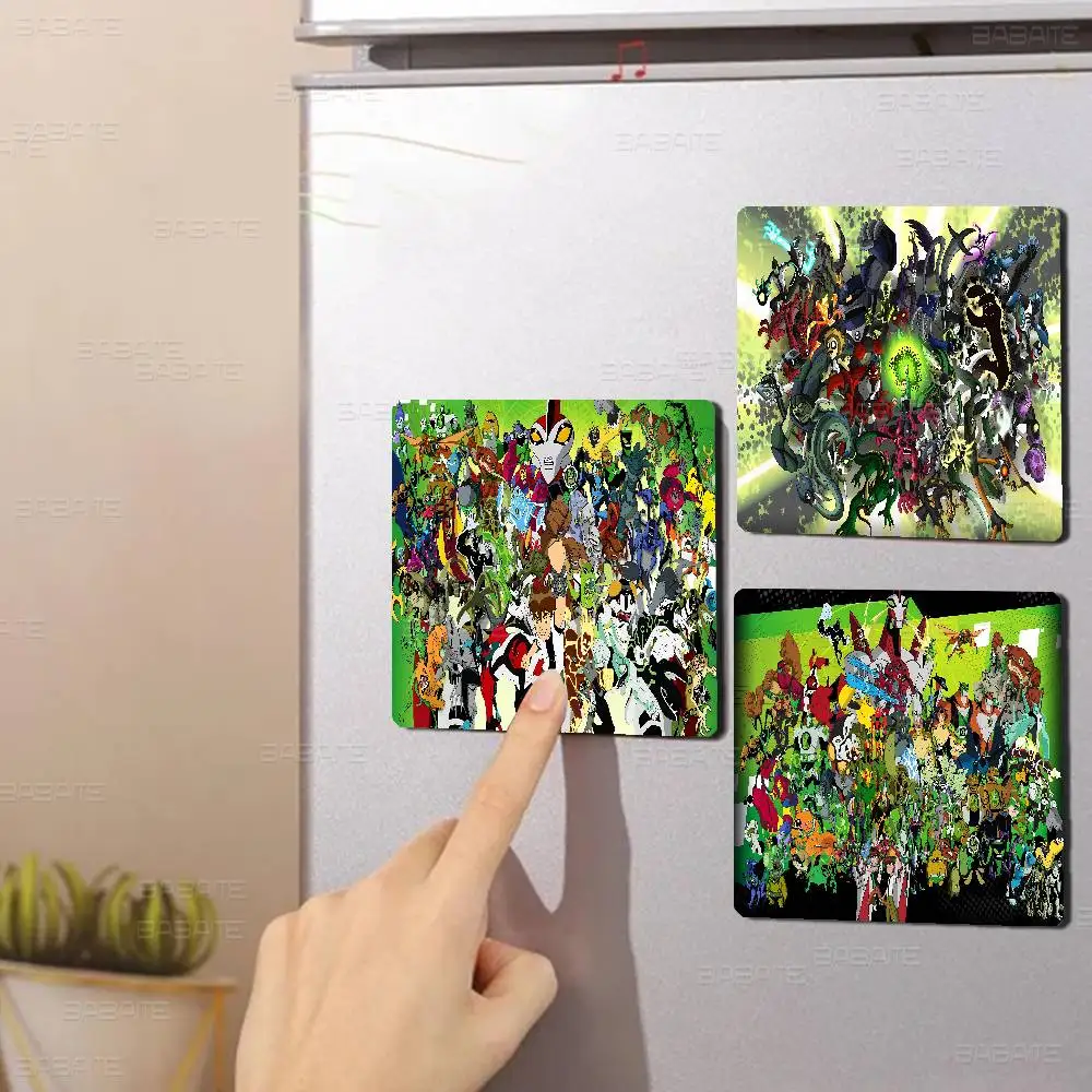 Animated Cartoon B-Ben10 Personalized Magnet Cartoon Character Magnet Creative Refrigerator Decoration Fans Collection Gifts