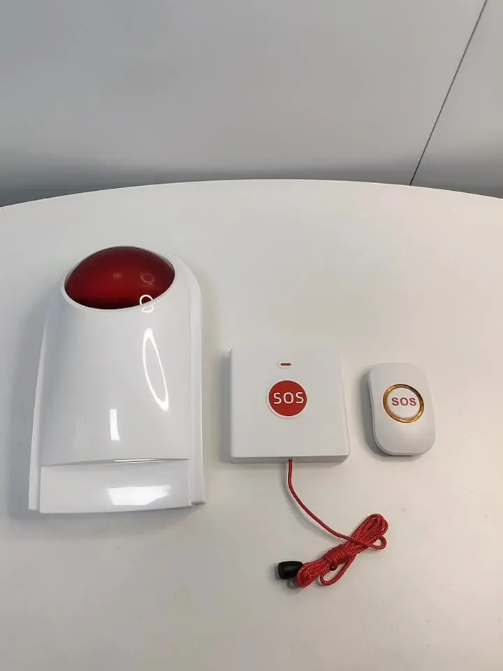 

433Mhz Wireless Shinelight Siren Alarm Burglar Alarm System Home Security SOS Emergency Panic Button