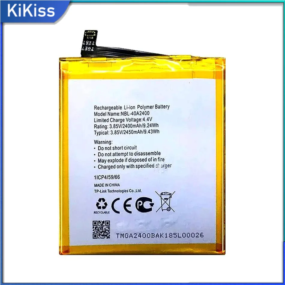 

Nbl-40A2400 Lightweight Mobile Phone Battery For TP-Link Neffos Y5s TP804A TP804C 2450Mah Long-Lasting