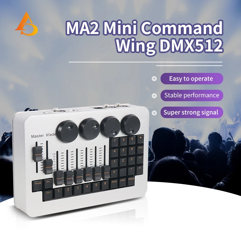 mini ma2 comando wing console moving head stage light ma2 controlador para party club equipamento profissional controlador de iluminacao 01