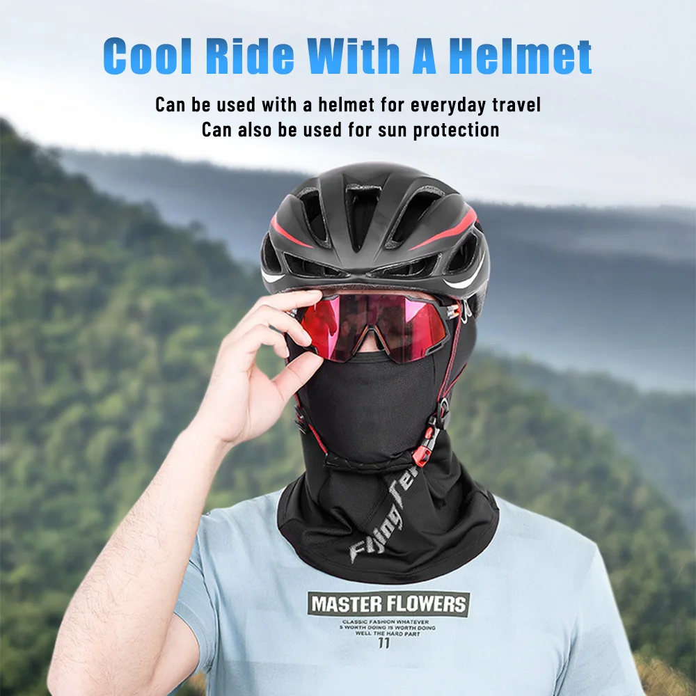 NEW ThinkRider Bike Mask For The Face Summer Breathable Sun UV Protection Balaclava Glasses Hole Men Women Quick-Drying Mask