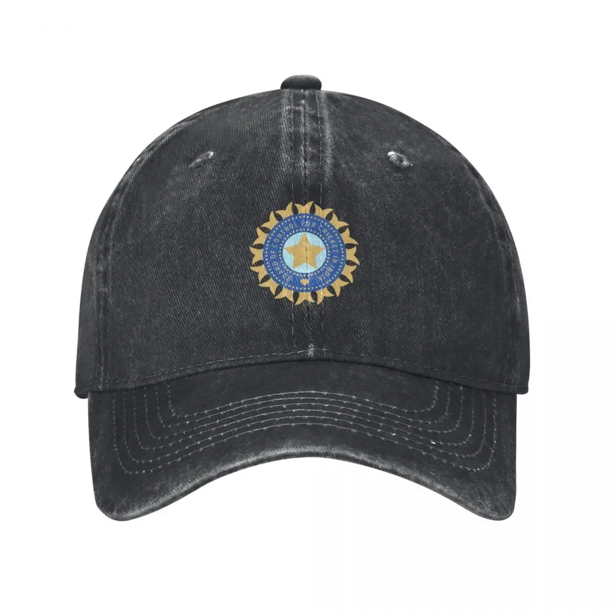 

Indian Cricket Team Logo Baseball Cap Golf Snapback Cap Boy Women's