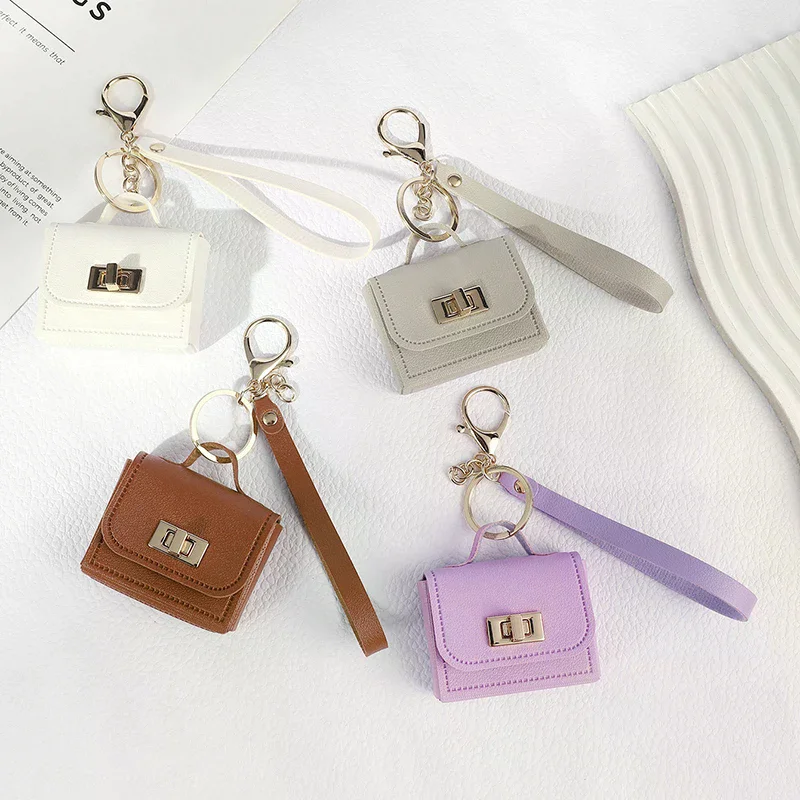 صغير الراقية حقيبة جلدية الديكور العالمي عملة المحفظة المفاتيح الورك سماعة رأس صغيرة حقيبة التبعي