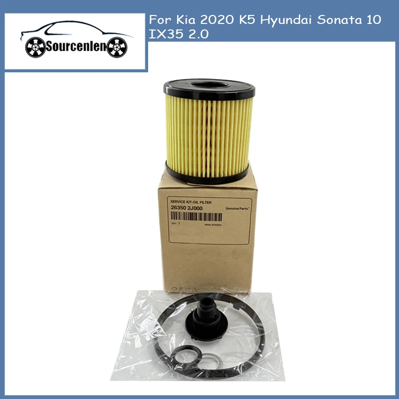 

Brand New Oil Filter For Kia 2020 K5 Hyundai Sonata 10 IX35 2.0 OEM 263502J000 26350 2J000 26350-2J000