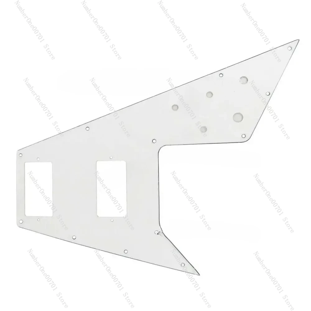 Swallowtail Electric Guitar Guard Board, Aircraft Guitar Front Panel, White Baffle