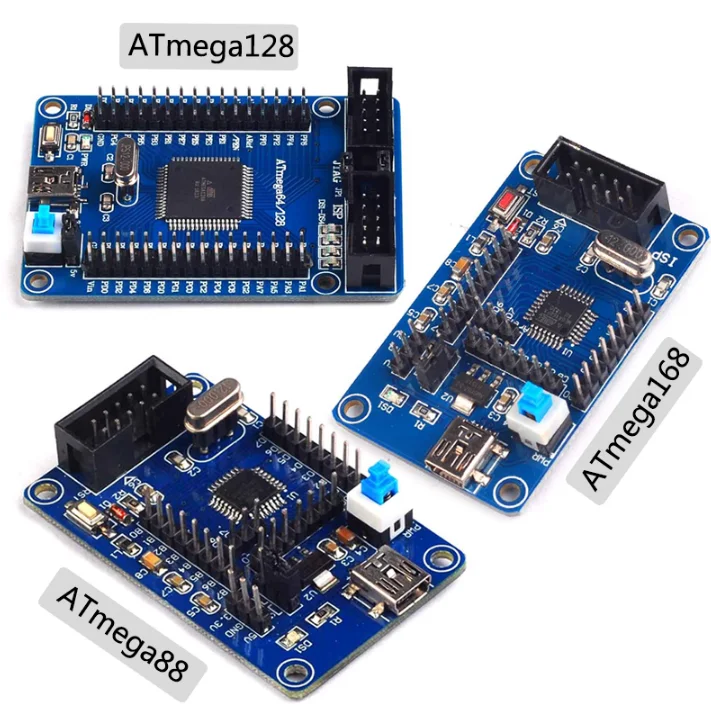 AVR development board ATmega8 ATmega16 ATmega32 ATmega128A-AU 168 development board learning board minimum system core board