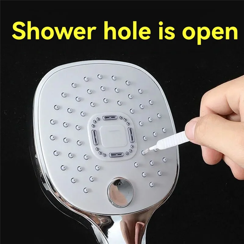 -ESTR แปรงทําความสะอาดหัวฝักบัวมัลติฟังก์ชั่นแปรงทําความสะอาดป้องกันการอุดตัน 10 แพ็ค