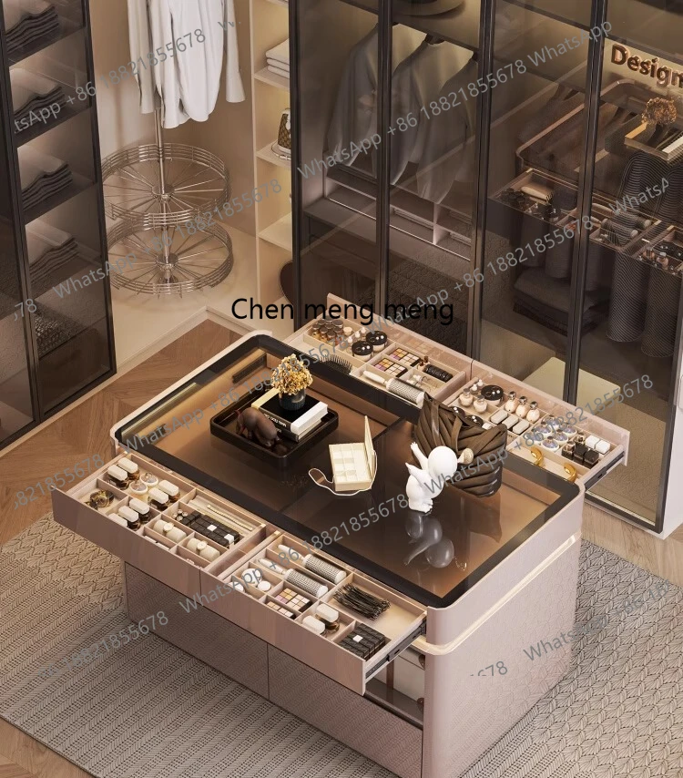 

Italian light luxury, chest of drawers, master bedroom storage cabinet, modern simple cloakroom, island cabinet