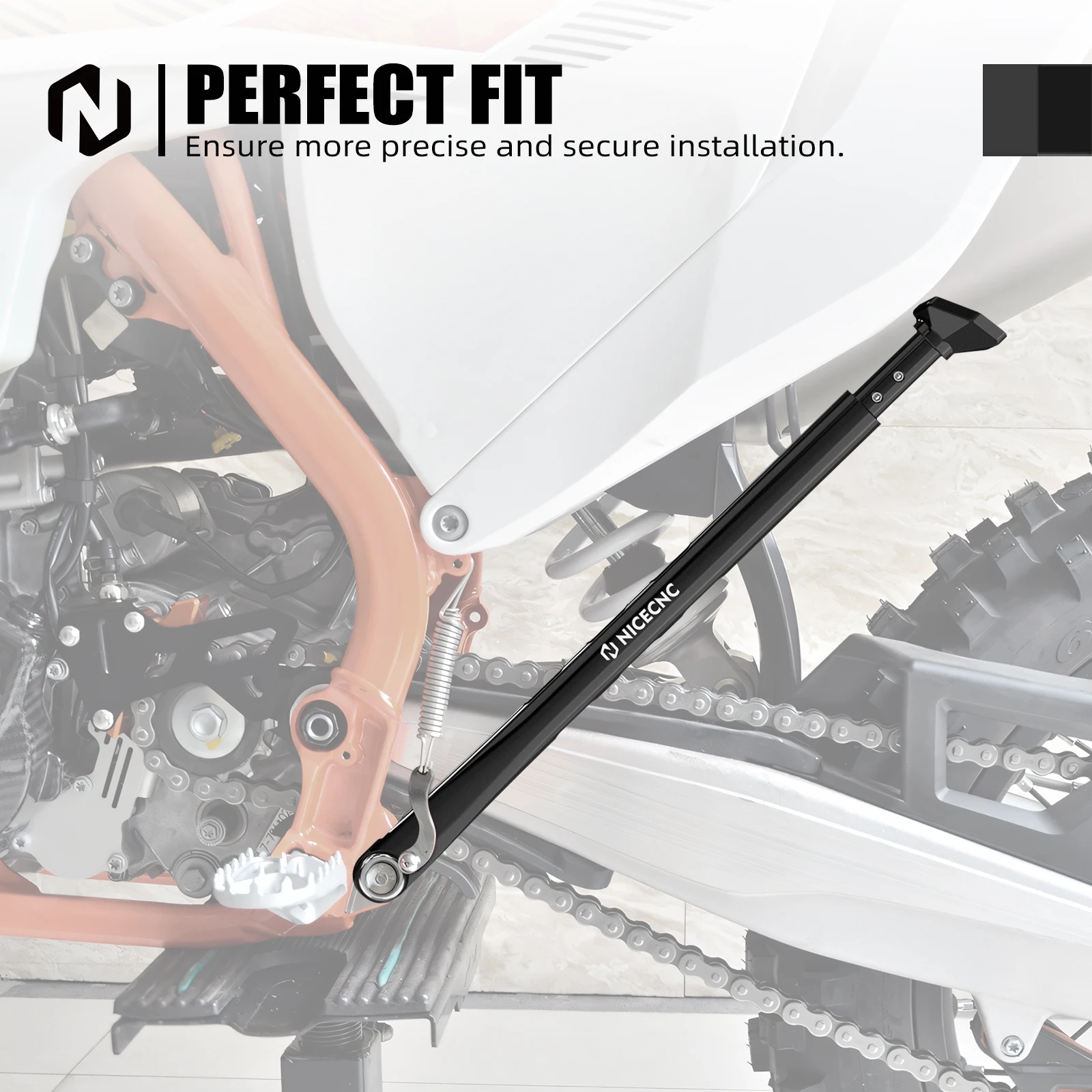 (EU-LAGER) Für KTM EXC 300 2008-2023 EXC 250 EXCF 350 XCW Verstellbarer Seitenständer für Husqvarna TE 300 GasGas EC 300 – Detail 7
