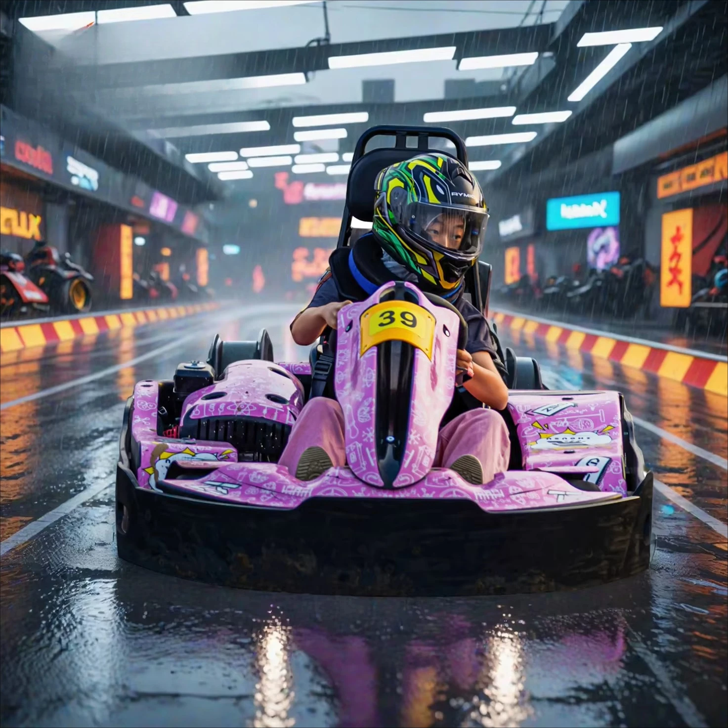 

Vortkart Free Track Design Rental Go Kart 270cc Gas Powered Racing Kart 80km/h Adult Children Leisure Karting for Indoor Circuit