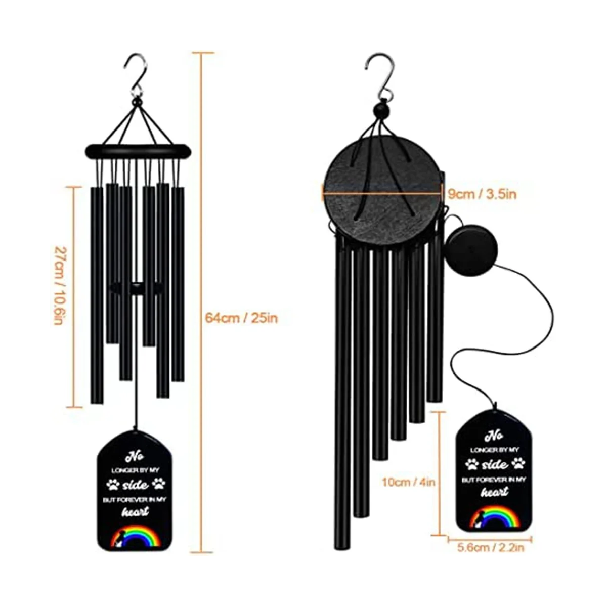 Pet Memorial Wind Chimes,Pet Remembrance Gift in Memory Dog Passing Away,Bereavement Windchime for Loss of Memorial