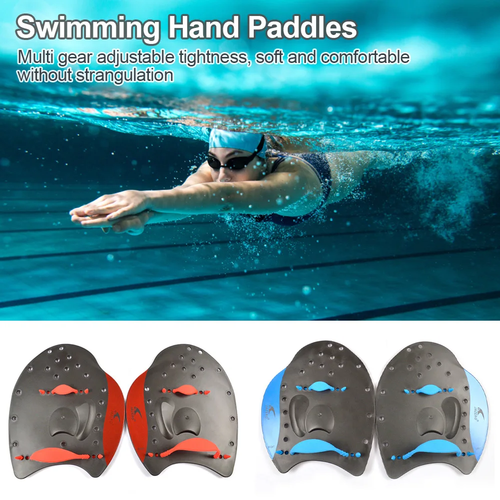 Adult Children Professional Swimming Paddles Girdles Correction Hand Fins Flippers Palm Finger Webbed Gloves Paddle