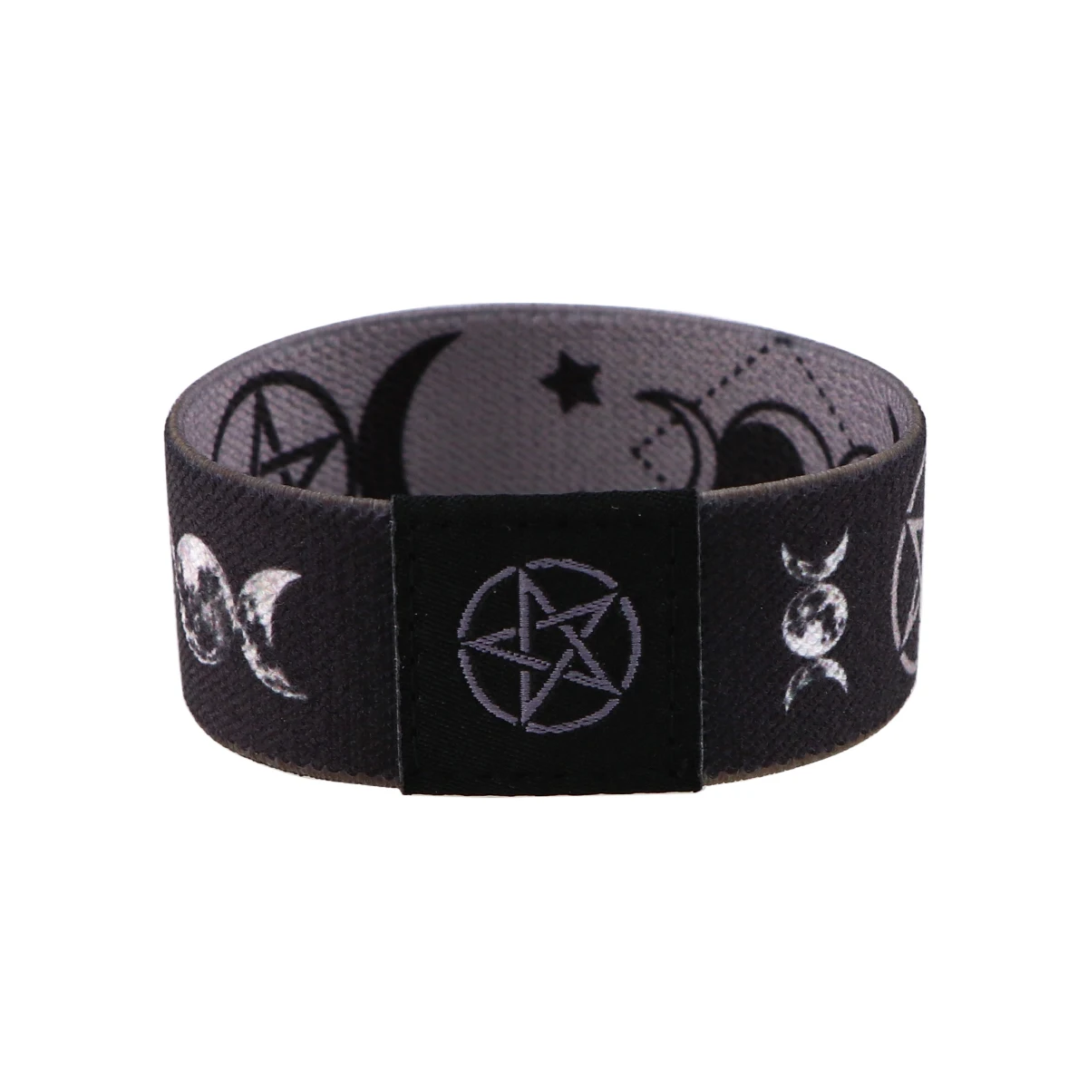 Bracelet Bracelets on Hand Triple Moon Goddess Wicca Pentagram Magic Amulet Stretch Wristband Bracelet for Women Men Bangles