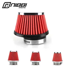 NIBBI Motorcycle Air Filter 35/42/48/55mm Universal Carburetor Air Filter Cleaner Intake Pipe Modified Dirt Pit Bike