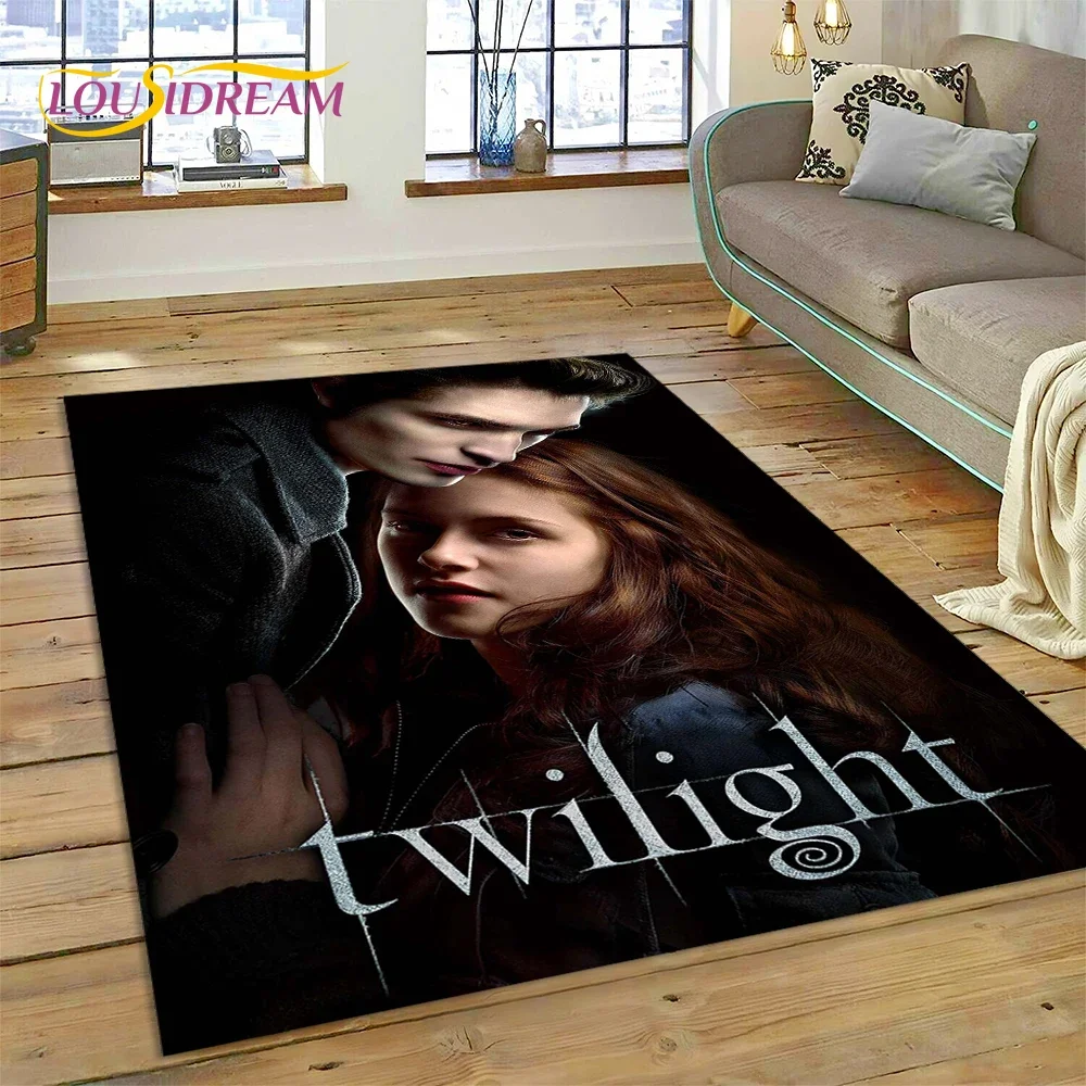 The Twilight Saga Edward Bella Carpet Rug for Bedroom Living Room Home Sofa Decoration,Children Game Large Decor Floor Mat Gift