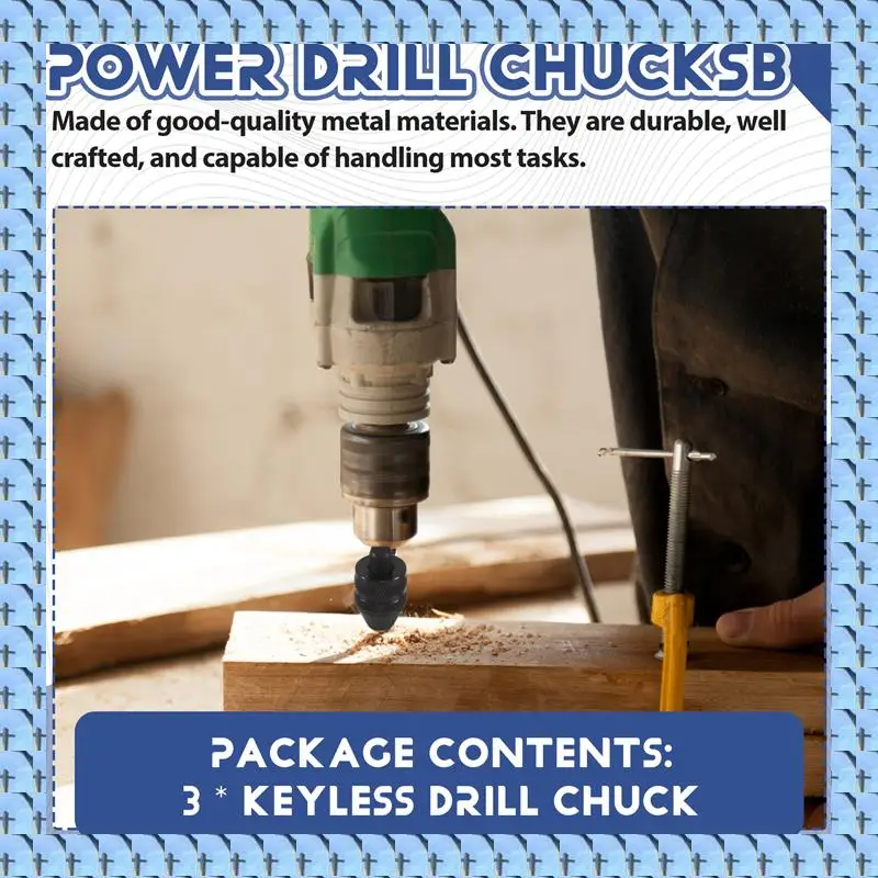 

NOCM 3 шт. 1/4 дюйма шестигранный хвостовик бесключевой сверлильный патрон быстросменный адаптер конвертер ударные дрели биты, аксессуары для электроинструментов