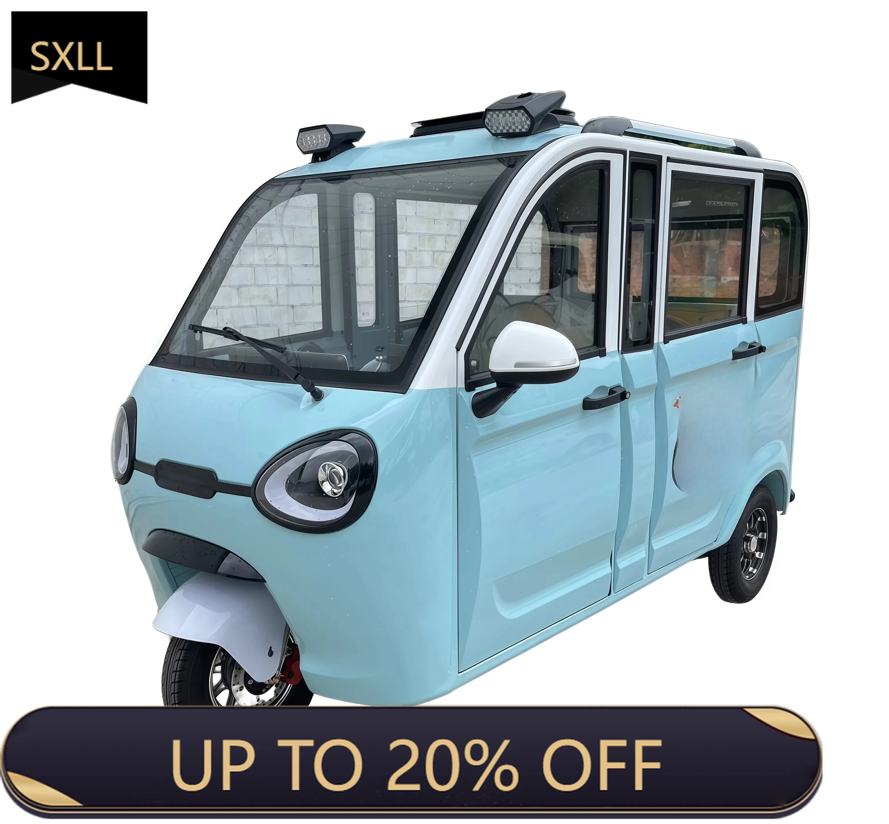 SXLL Wholesale Factory Direct Sales High Quality 3-Wheel Electric Scooter Tricycle Easy Operation Enclosed Stable and Secure Sco