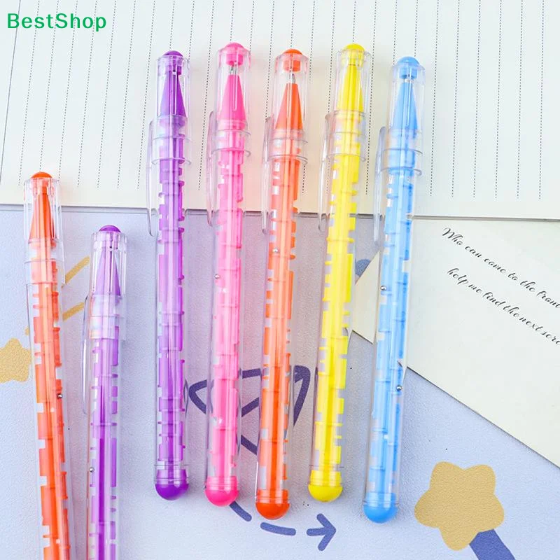 

♫5/10Pcs Creative Stationery Fun Puzzle Game Pen Maze Ballpoint Pens Stress Relief Writing Tool Unique Gift