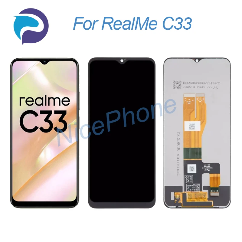 for RealMe C33 LCD Display Touch Screen Digitizer Assembly Replacement 6.5