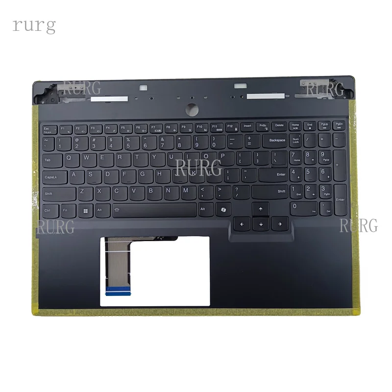 R+ New For Lenovo Legion 7 16IRX9 Palmrest With Backlit Keyboard US Black 5CB1N61424