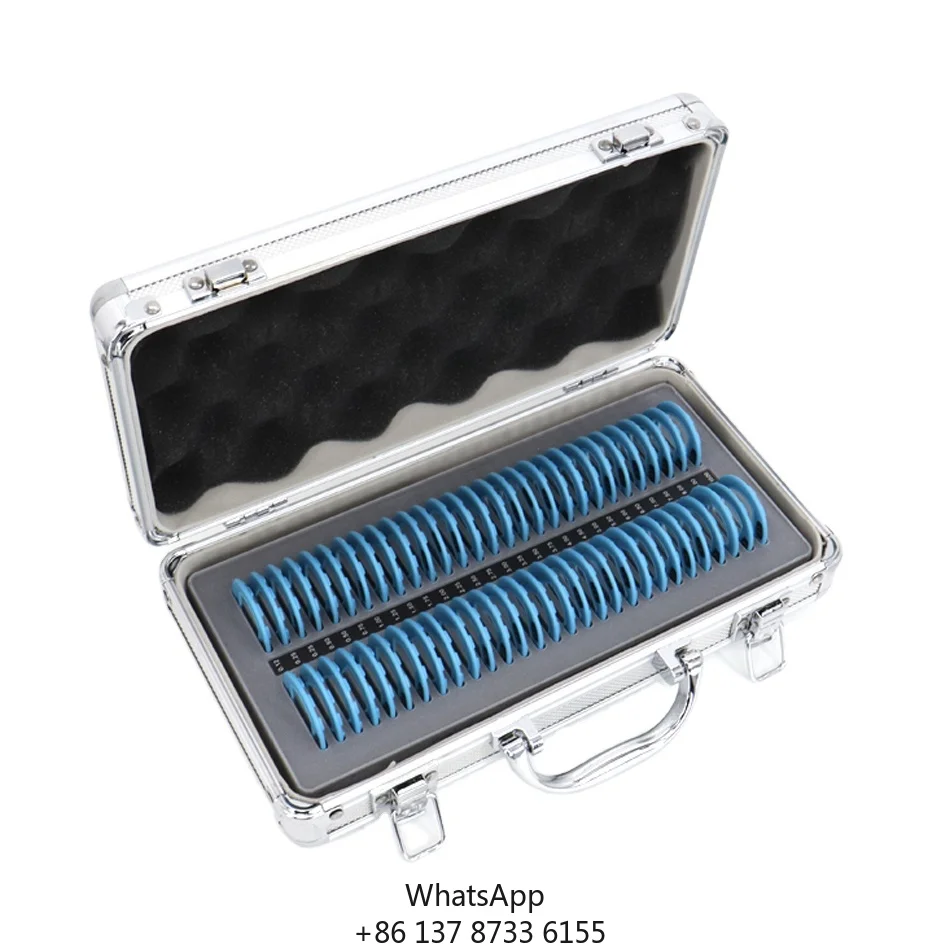 AIST 58pcs Ophthalmic Instruments Loose Prism Set For Optometry With Aluminium Case Prism Bar