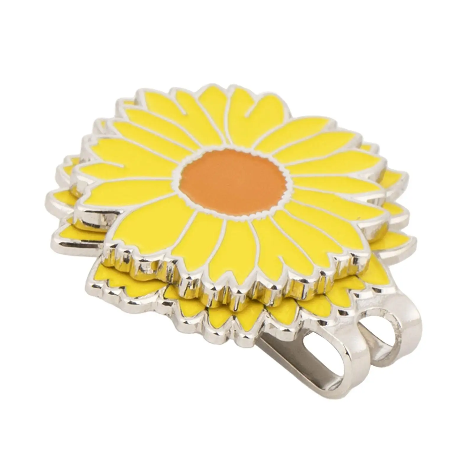 Golf Ball Marker Hat Clip Flower Shape Funny Stylish Accessory Metal Lightweight