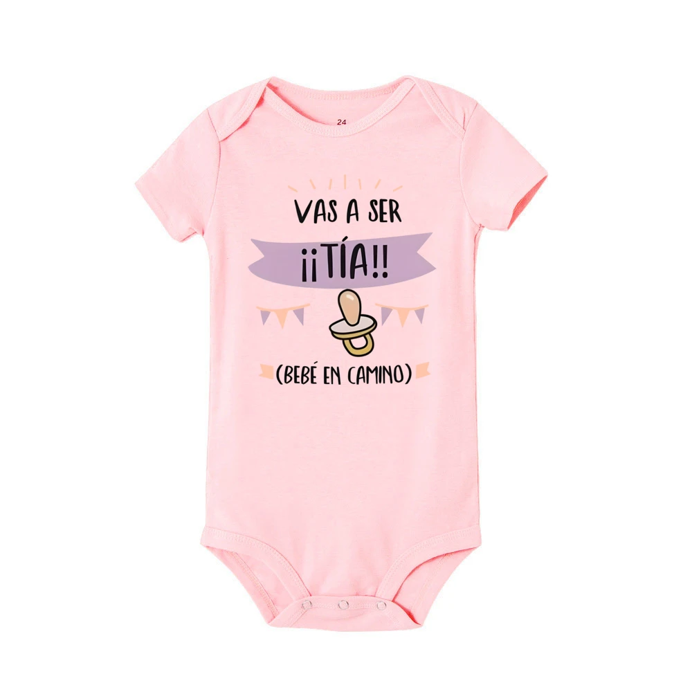 You\'re Going To Be An Aunt Baby on The Way Printed Newborn Romper Pregnancy Announcement Clothes Baby Reveal Bodysuit for Aunt