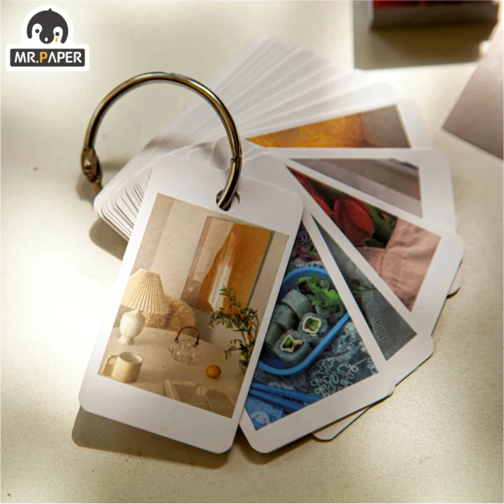 Mr. Kağıt 8 tasarım Ins tarzı DIY malzeme çerçeve Sticker japon romantik serisi yaratıcı Mini cep dekorasyon çıkartması