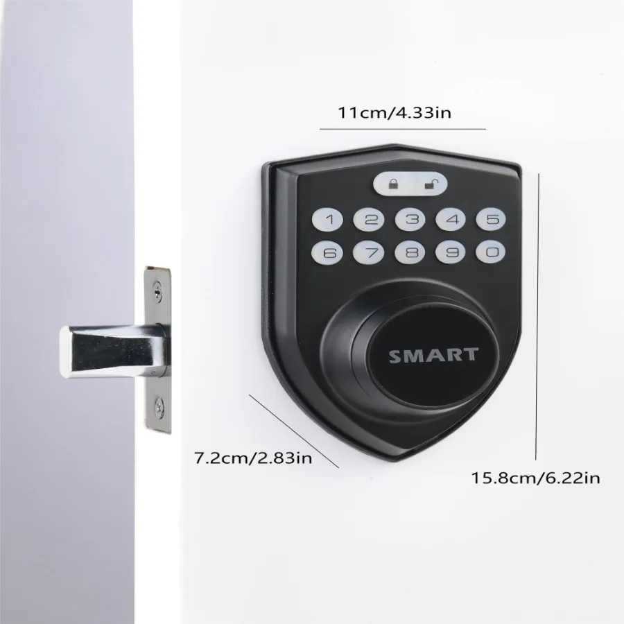 

Tuya Door Lock with Lock and Key APP Remote Unlock Smart Door Lock with App Control and Key Smart Door Lock for Bedroom Front D