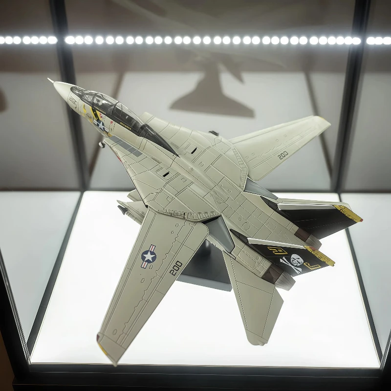 

Готовая модель истребителя Wltk 1/100 US Navy F-14A Tomcat VF-84 с изменяемыми крыльями, настольный декор для военных коллекционеров, подарок