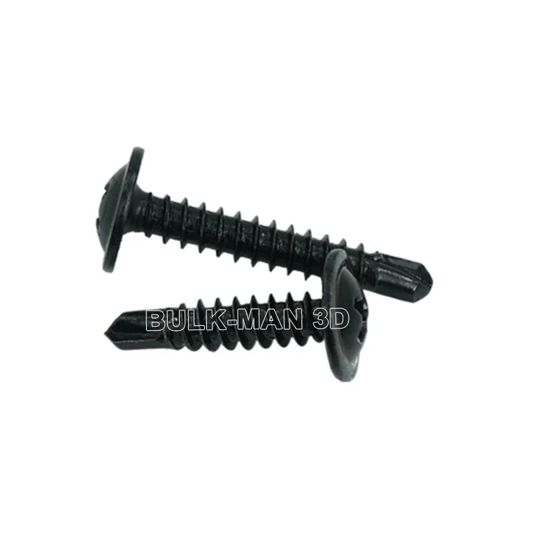 50 pçs/lote M4.8 Parafusos Auto-roscantes Zinco Cabeça Plana Phillips Parafuso Autoperfurante